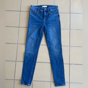 Madewell Women's Mid-rise Skinny Jeans in Deep Blue 26